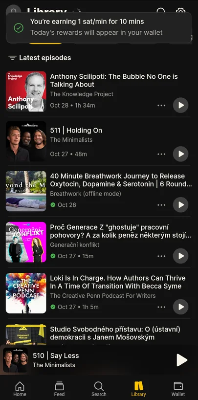 Fountain - seznam podcastů