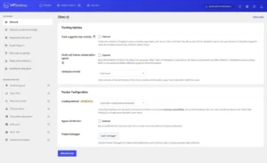 Snímek obrazovky nastavení pluginu WP Statistics